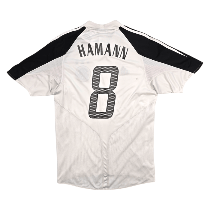 2004/05 Germany Home Football Shirt (M) Adidas 8 Hamann - Football Finery - FF302674