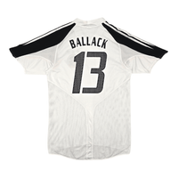2004/05 Germany Home Football Shirt (S) Adidas 13 Ballack - Football Finery - FF303269