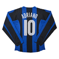 2004/05 Inter Milan Home Football Shirt (S) Nike 10 Adriano - Football Finery - FF303318