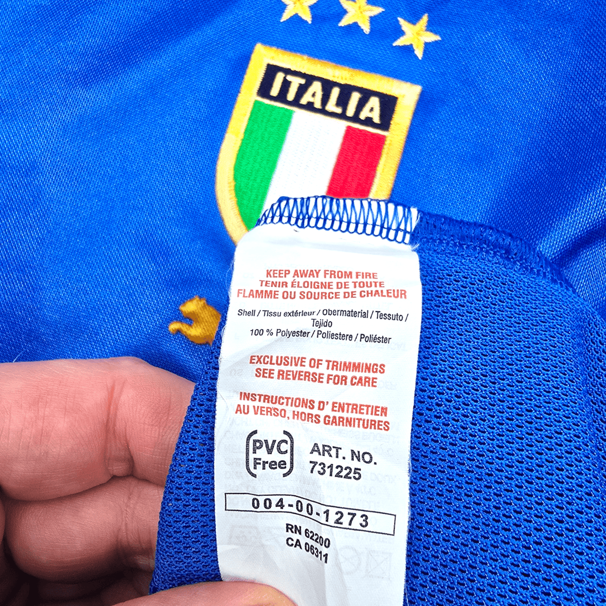 2004/05 Italy Home Football Shirt (L) Puma #7 Del Piero - Football Finery - FF300109