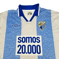 2004/05 Malaga Home Football Shirt (XL) Umbro (Somos 20.000) - Football Finery - FF301901