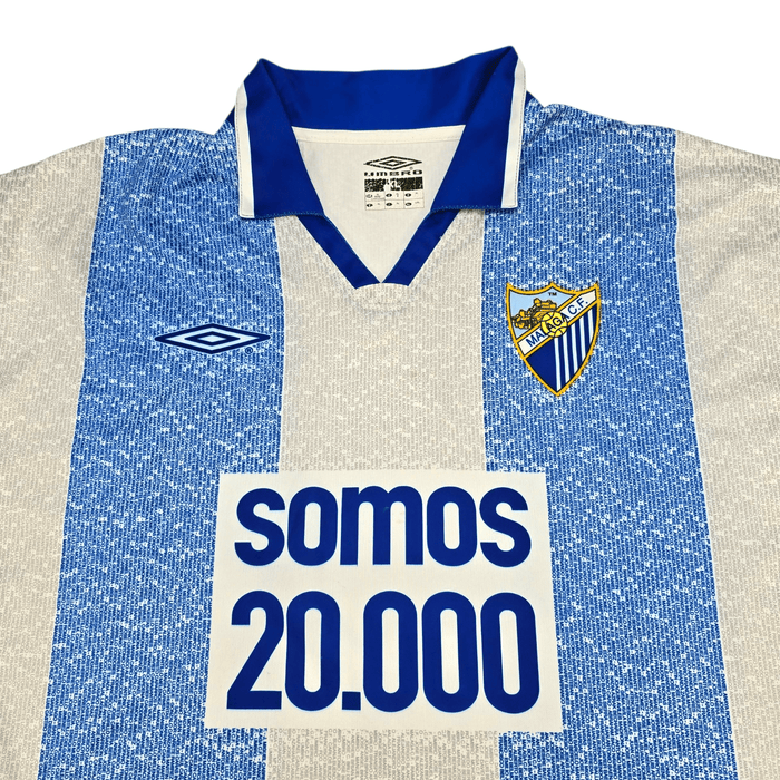 2004/05 Malaga Home Football Shirt (XL) Umbro (Somos 20.000) - Football Finery - FF301901