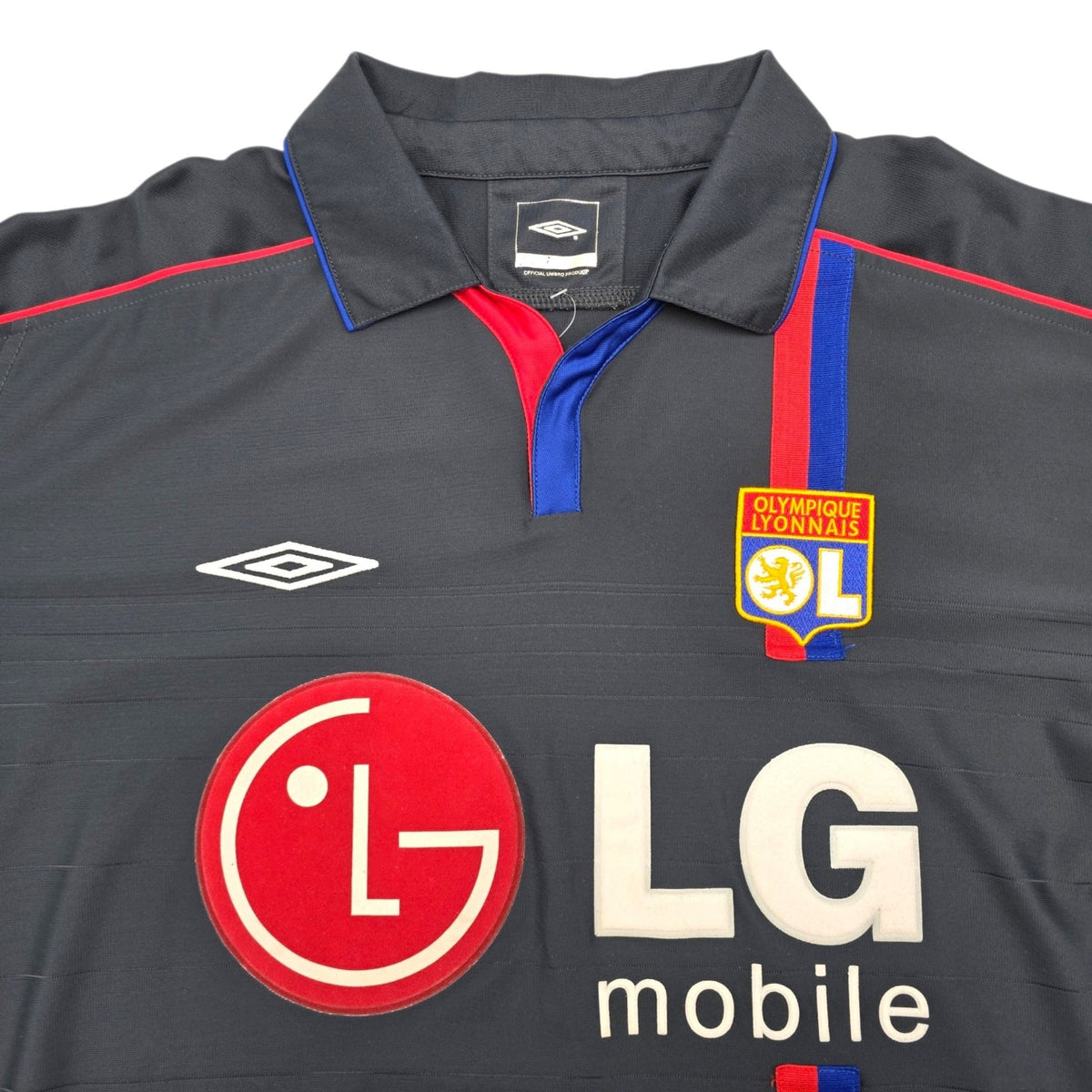 2004/05 Olympique Lyonnais Away Football Shirt (XL) Umbro #8 Juninho - Football Finery - FF307095