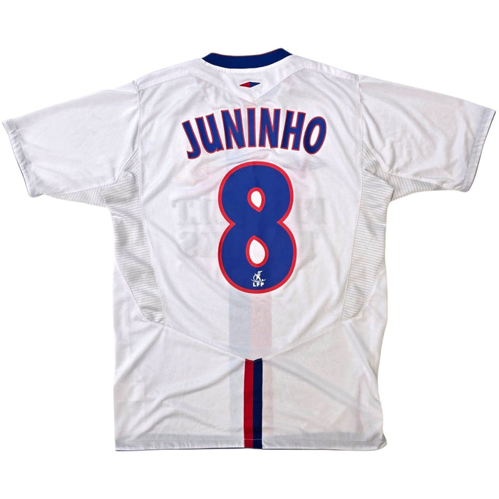 2004/05 Olympique Lyonnais Home Football Shirt (S) Umbro 8 Juninho - Football Finery - FF306677