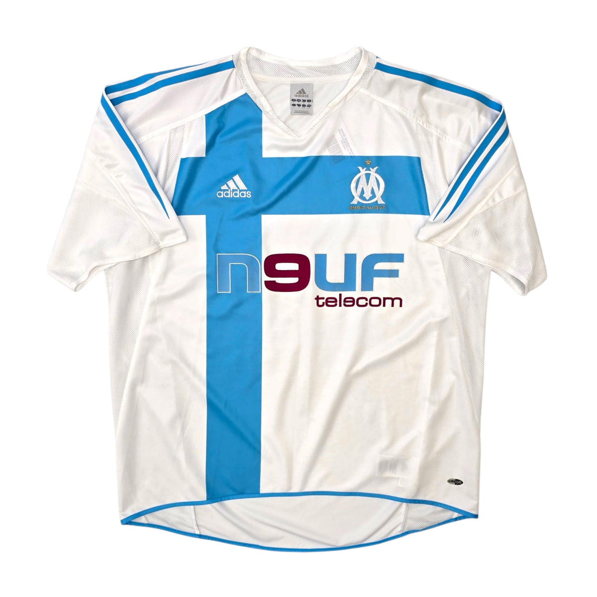 2004/05 Olympique Marseille Home Football Shirt (L) Adidas 22 Nasri - Football Finery - FF305741