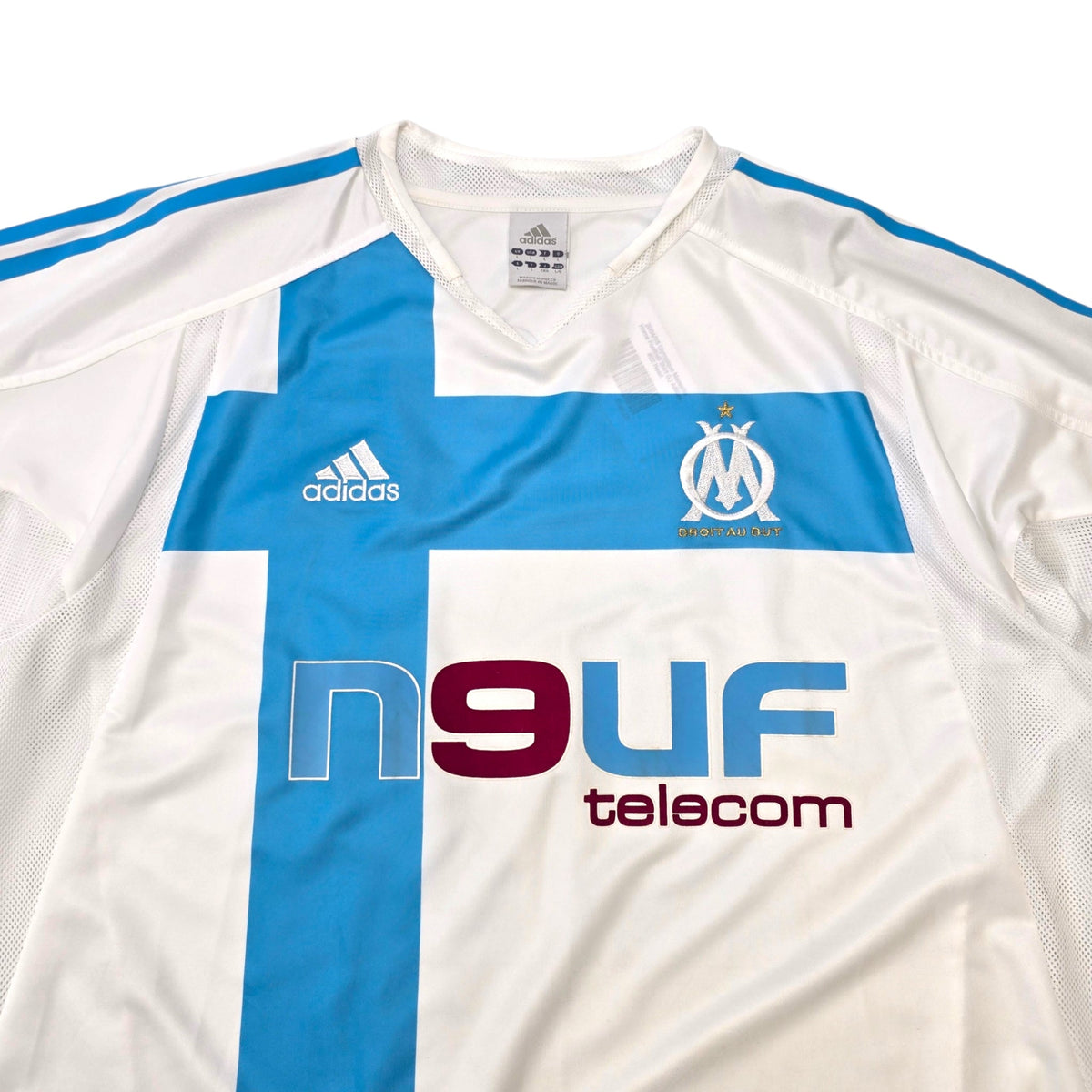2004/05 Olympique Marseille Home Football Shirt (L) Adidas 22 Nasri - Football Finery - FF305741