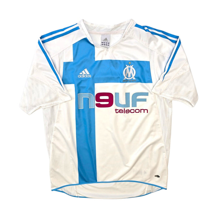 2004/05 Olympique Marseille Home Football Shirt (L) Adidas - Football Finery - FF305926