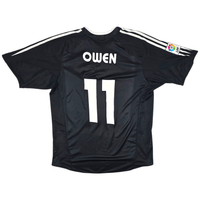 2004/05 Real Madrid Away Football Shirt (L) Adidas 11 Owen - Football Finery - FF302418