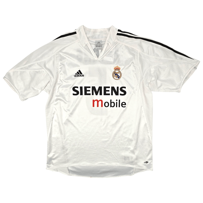 2004/05 Real Madrid Home Football Shirt (L) Adidas #5 Zidane - Football Finery - FF300162