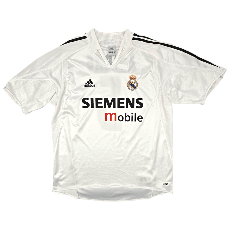 2004/05 Real Madrid Home Football Shirt (L) Adidas #5 Zidane - Football Finery - FF300162