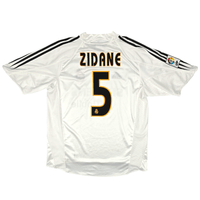 2004/05 Real Madrid Home Football Shirt (L) Adidas #5 Zidane - Football Finery - FF300162