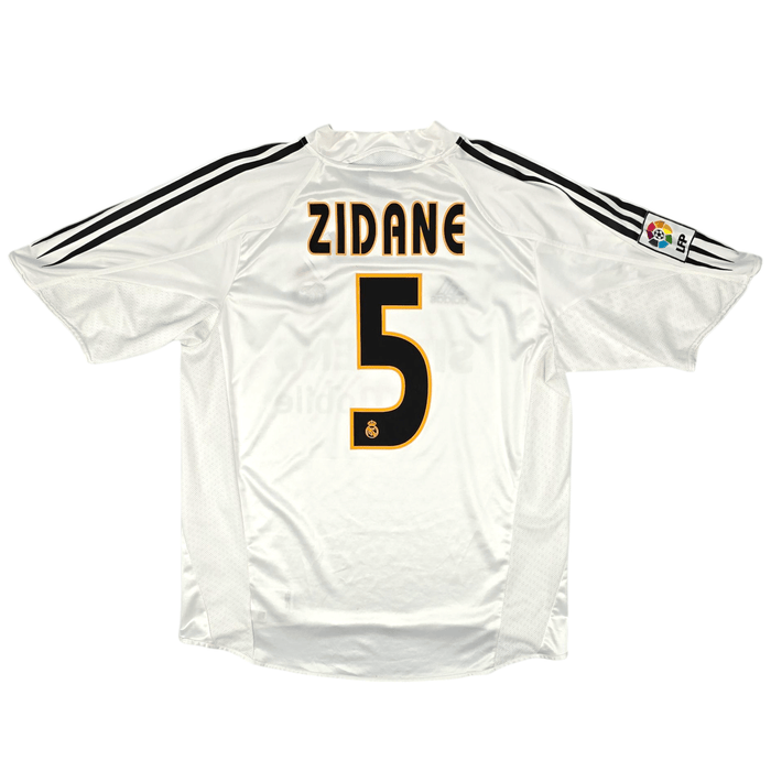 2004/05 Real Madrid Home Football Shirt (L) Adidas #5 Zidane - Football Finery - FF300162