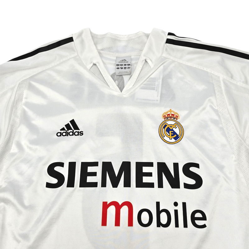 2004/05 Real Madrid Home Football Shirt (L) Adidas #5 Zidane - Football Finery - FF300162