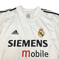 2004/05 Real Madrid Home Football Shirt (L) Adidas 9 Ronaldo - Football Finery - FF301575