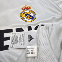 2004/05 Real Madrid Home Football Shirt (M) Adidas 7 Raul - Football Finery - FF302417