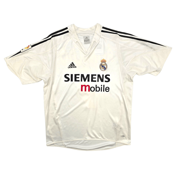 2004/05 Real Madrid Home Football Shirt (M) Adidas #9 Ronaldo - Football Finery - FF300853