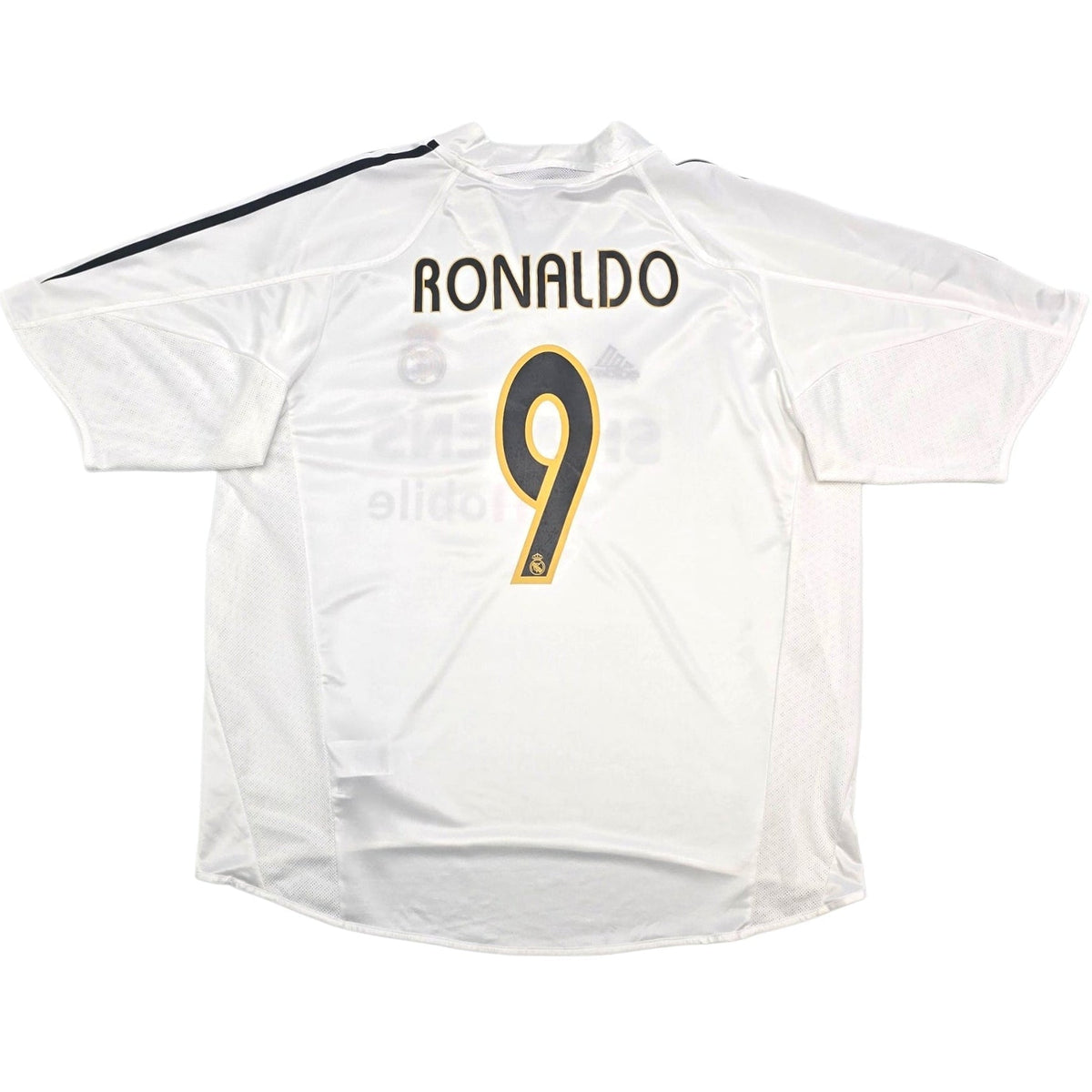 2004/05 Real Madrid Home Football Shirt (XL) Adidas 9 Ronaldo - Football Finery - FF304778