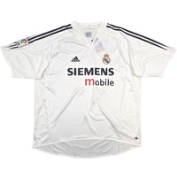 2004/05 Real Madrid Home Football Shirt (XL) Adidas 9 Ronaldo - Football Finery - FF304778