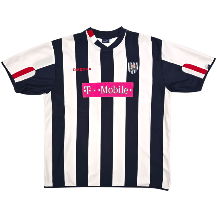 2004/05 West Bromwich Albion Home Football Shirt (2XL) Diadora 34 Earnshaw - Football Finery - FF303479
