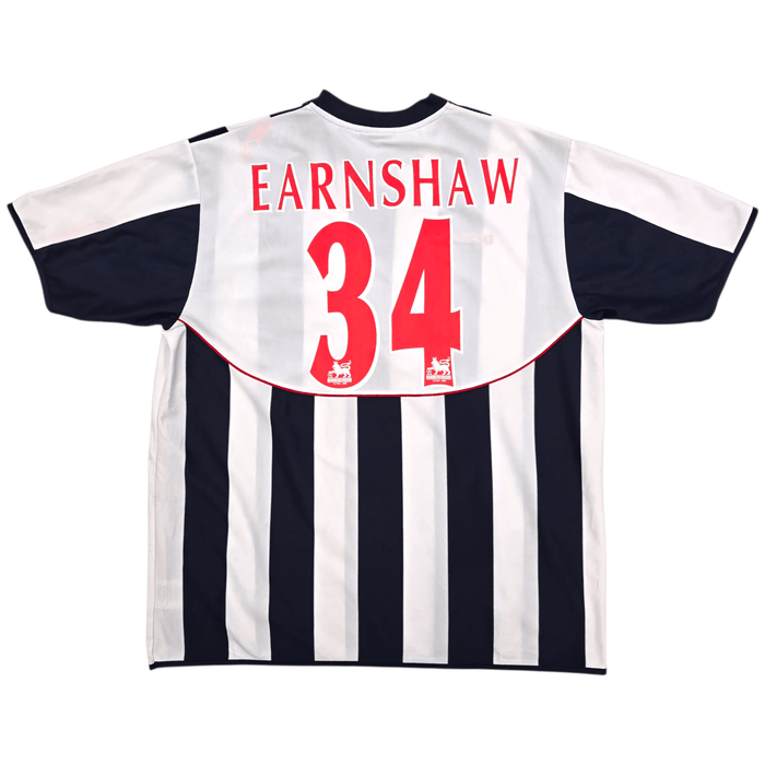 2004/05 West Bromwich Albion Home Football Shirt (2XL) Diadora 34 Earnshaw - Football Finery - FF303479