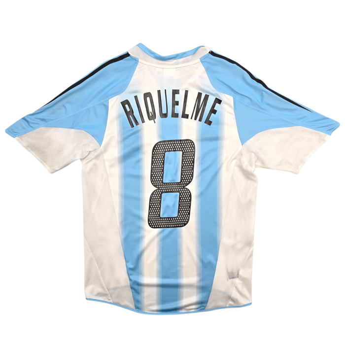 2004/06 Argentina Home Football Shirt (S) Adidas 8 Riquelme - Football Finery - FF302374