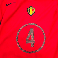 2004/06 Belgium Home Football Shirt (L) Nike 4 Van Buyten - Football Finery - FF303612