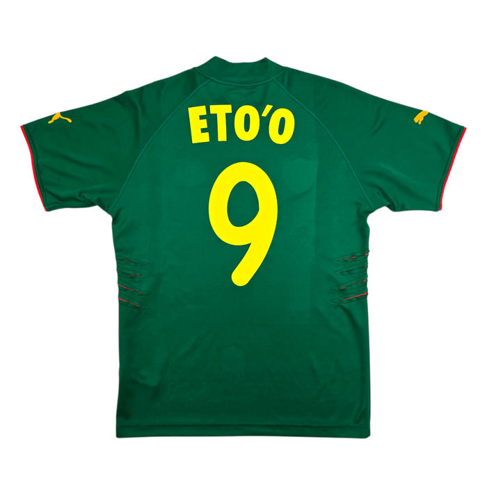 2004/06 Cameroon Home Football Shirt (L) Puma 9 Eto'o - Football Finery - FF303614