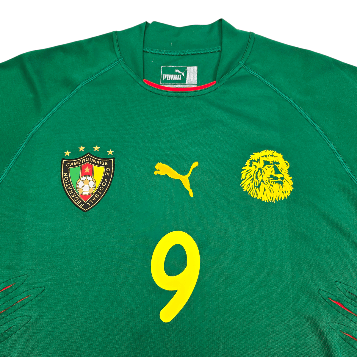 2004/06 Cameroon Home Football Shirt (L) Puma 9 Eto'o - Football Finery - FF303614