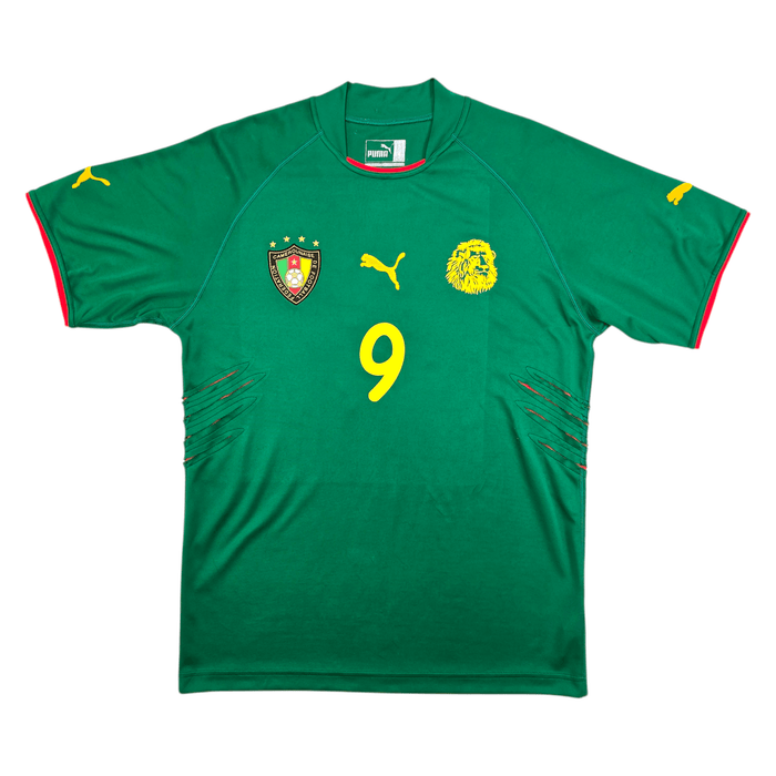 2004/06 Cameroon Home Football Shirt (L) Puma 9 Eto'o - Football Finery - FF303614