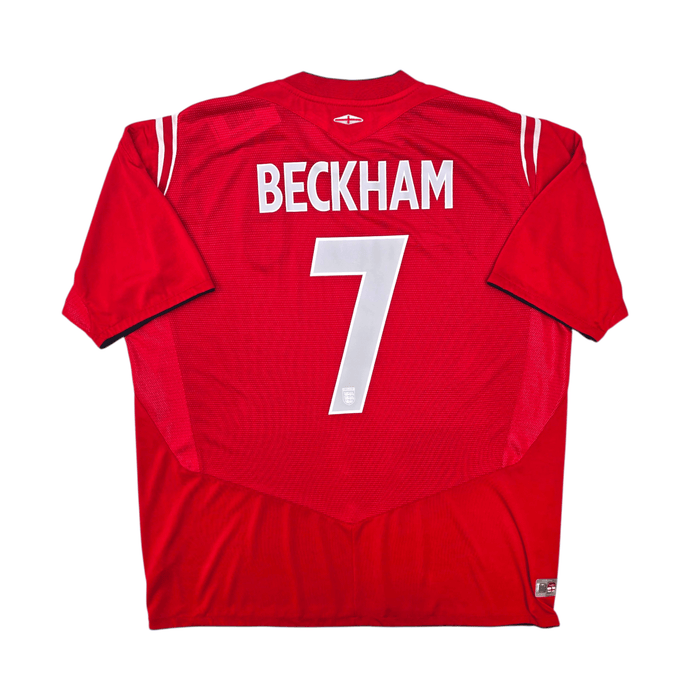 2004/06 England Away Football Shirt (2XL) Umbro 7 Beckham - Football Finery - FF304568