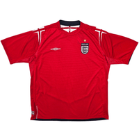 2004/06 England Away Football Shirt (2XL) Umbro - Football Finery - FF304836