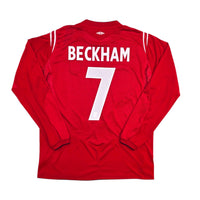 2004/06 England Away Football Shirt (L) Umbro 7 Beckham - Football Finery - FF305840