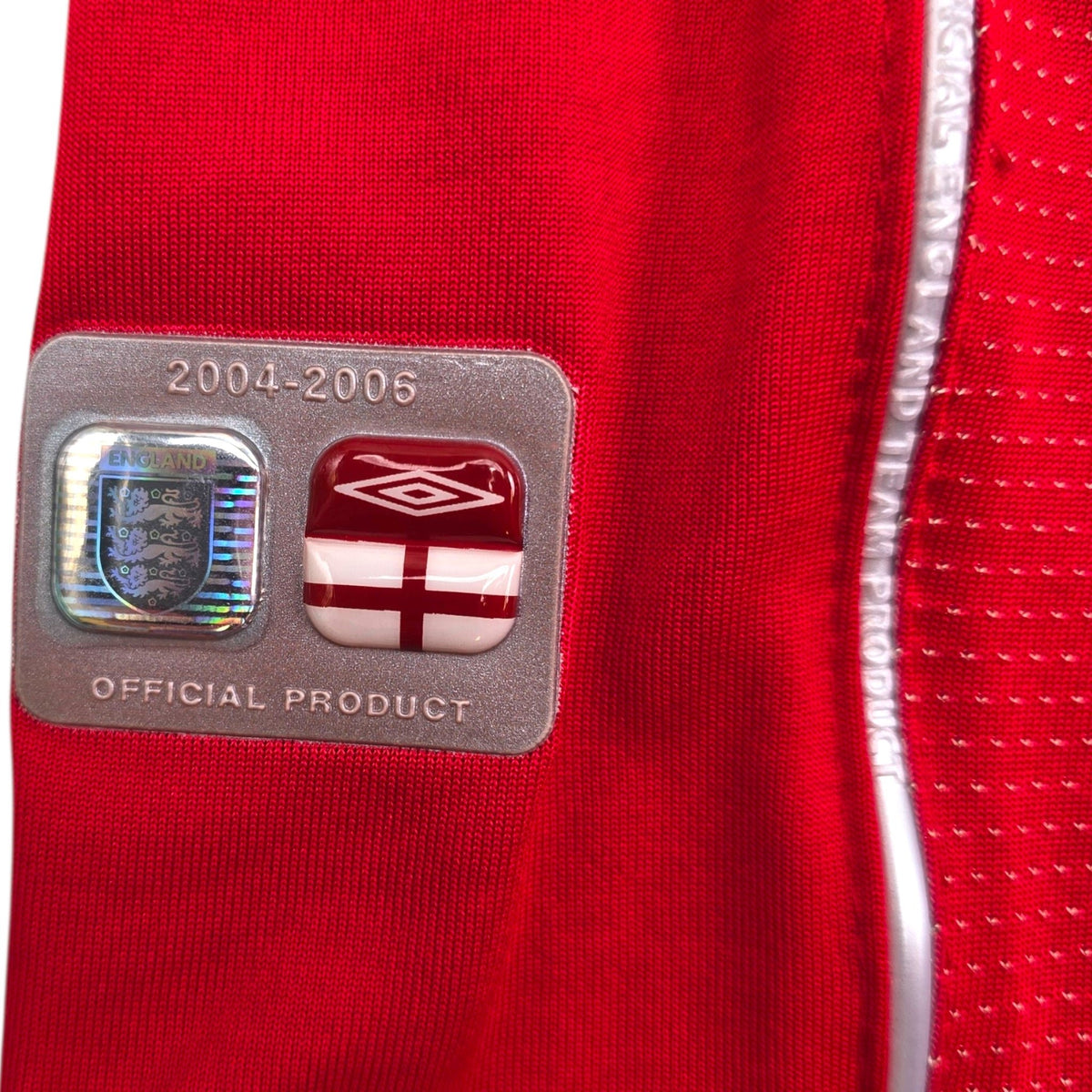 2004/06 England Away Football Shirt (L) Umbro 7 Beckham - Football Finery - FF305840