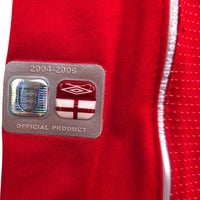 2004/06 England Away Football Shirt (L) Umbro 7 Beckham - Football Finery - FF305840