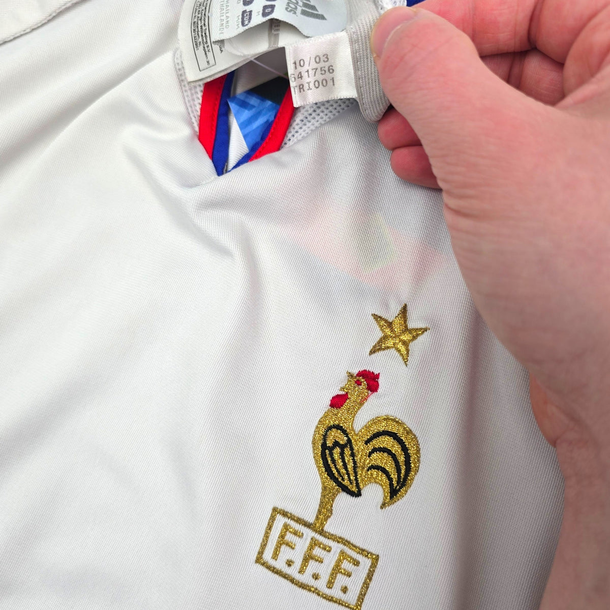 2004/06 France Away Football Shirt (M) Adidas - Football Finery - FF305277