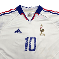 2004/06 France Away Football Shirt (XL) Adidas 10 Zidane - Football Finery - FF302954