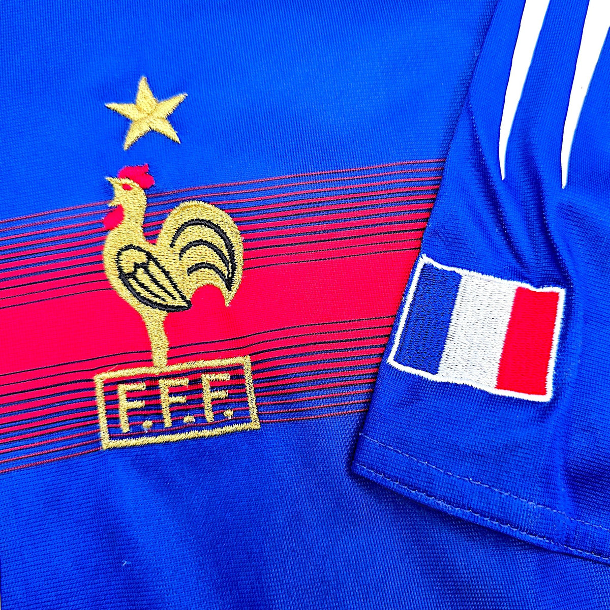 2004/06 France Home Football Shirt (L) Adidas 10 Zidane - Football Finery - FF305272