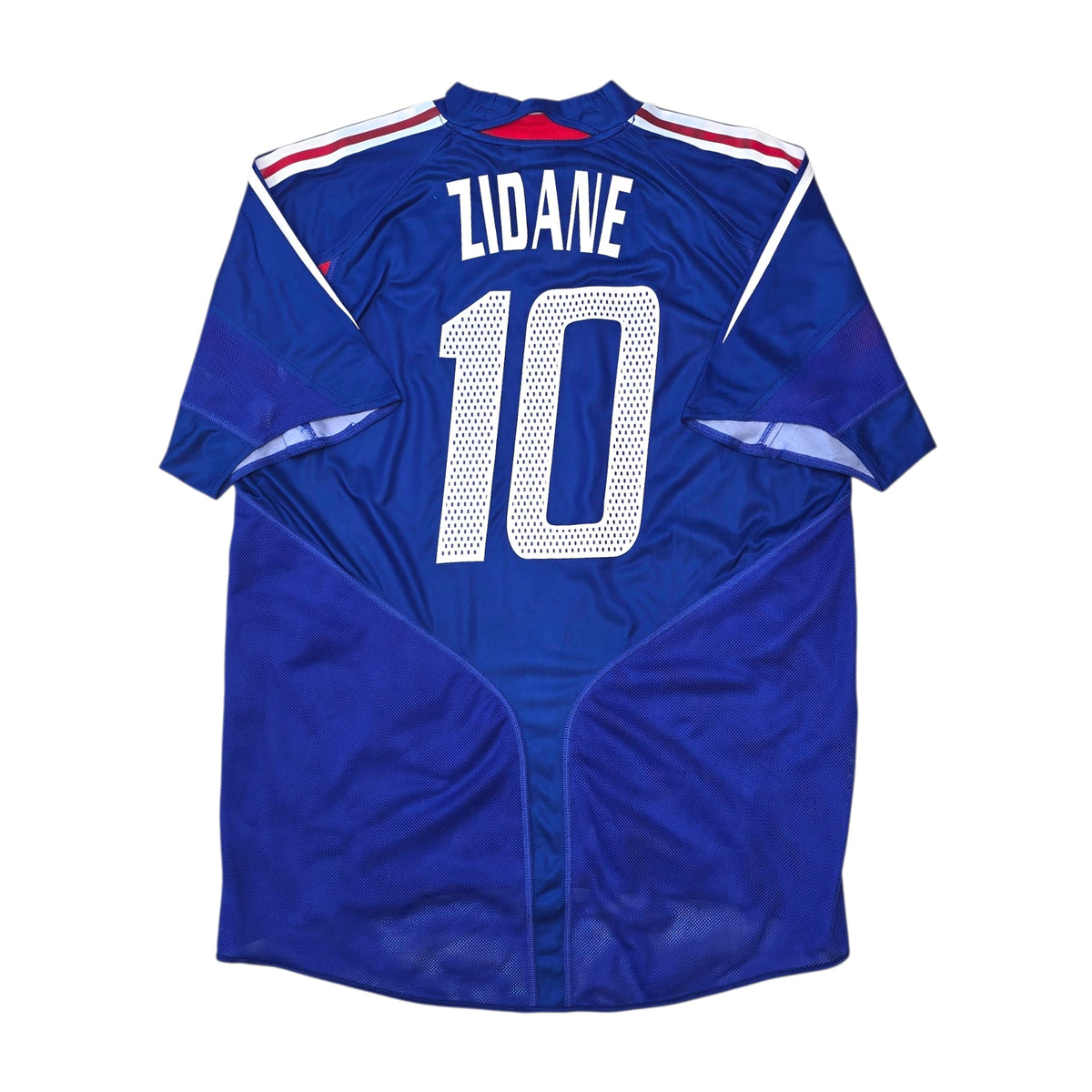 2004/06 France Home Football Shirt (L) Adidas 10 Zidane - Football Finery - FF305272