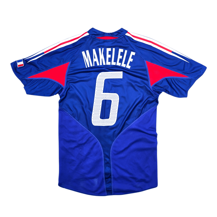 2004/06 France Home Football Shirt (S) Adidas 6 Makelele - Football Finery - FF302977