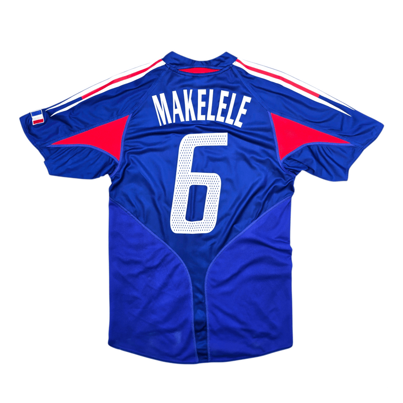 2004/06 France Home Football Shirt (S) Adidas #6 Makelele