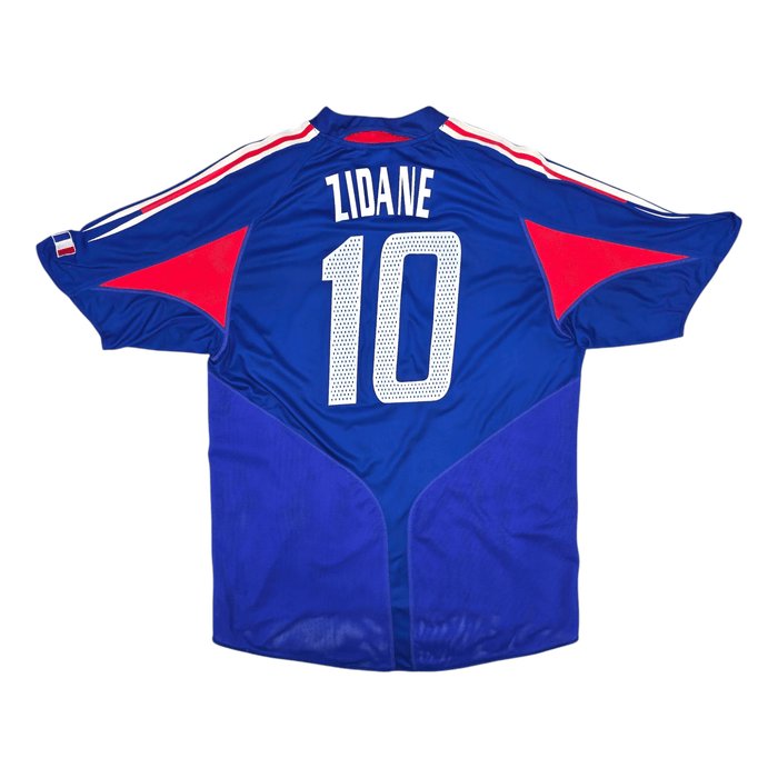 2004/06 France Home Football Shirt (XL) Adidas 10 Zidane - Football Finery - FF300425