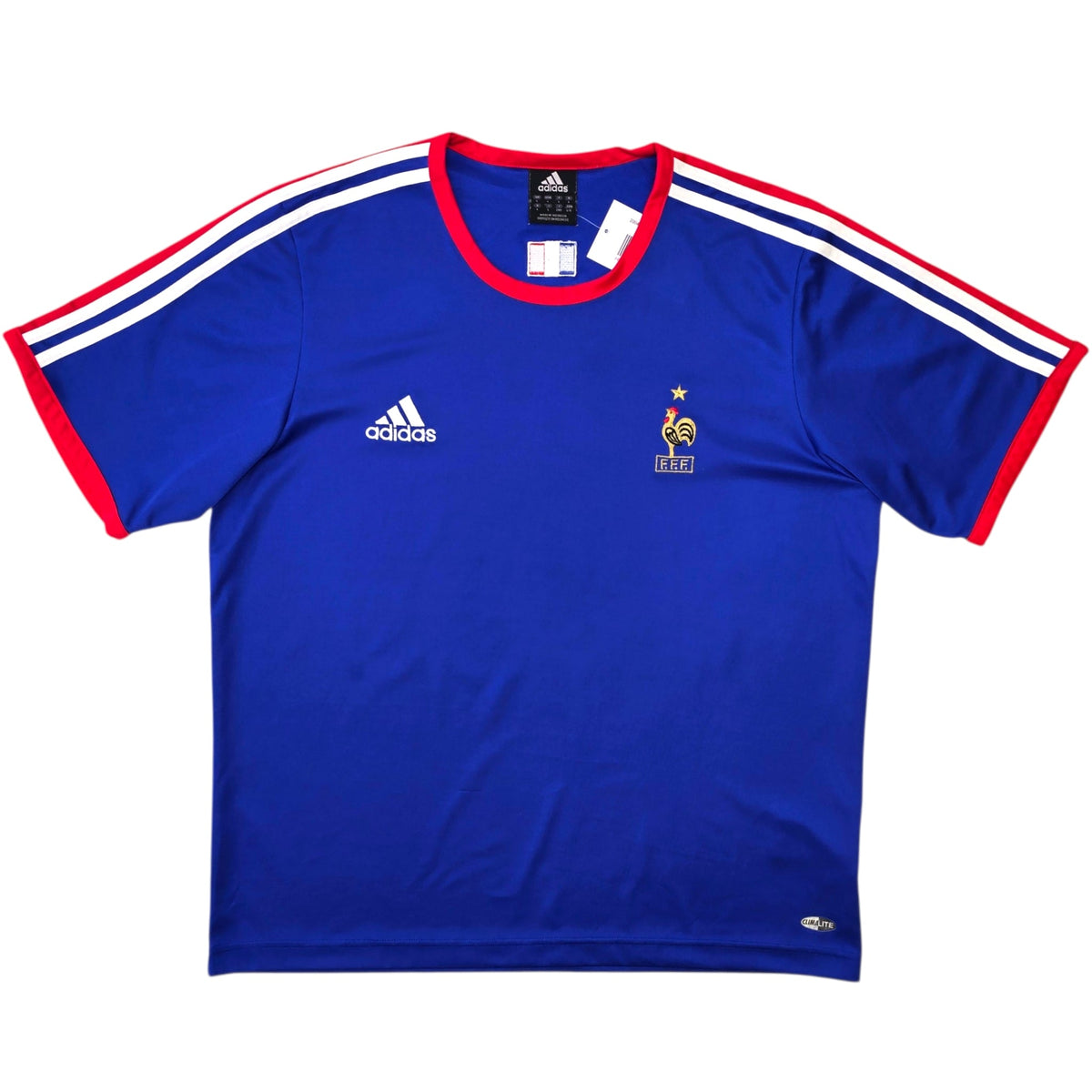 2004/06 France Training Shirt (L) Adidas - Football Finery - FF305273