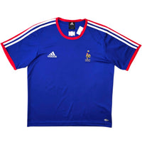 2004/06 France Training Shirt (L) Adidas - Football Finery - FF305273