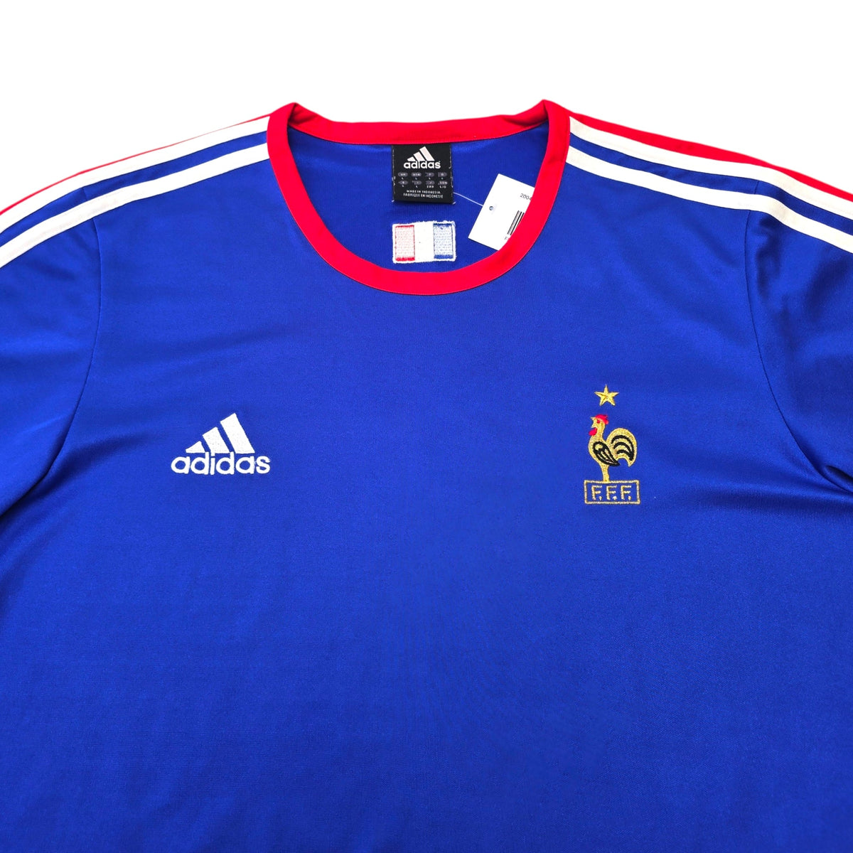 2004/06 France Training Shirt (L) Adidas - Football Finery - FF305273
