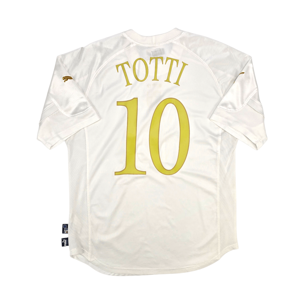 2004/06 Italy Away Football Shirt (M) Puma 10 Totti - Football Finery - FF302614