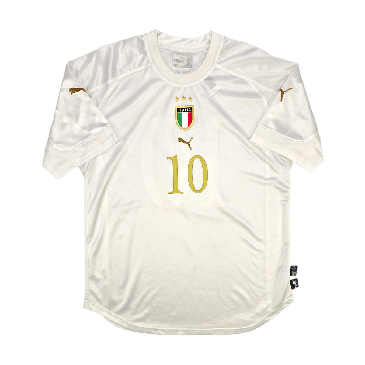 2004/06 Italy Away Football Shirt (M) Puma 10 Totti - Football Finery - FF302614