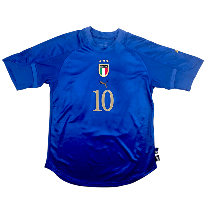 2004/06 Italy Home Football Shirt (M) Puma 10 R.Baggio - Football Finery - FF302878