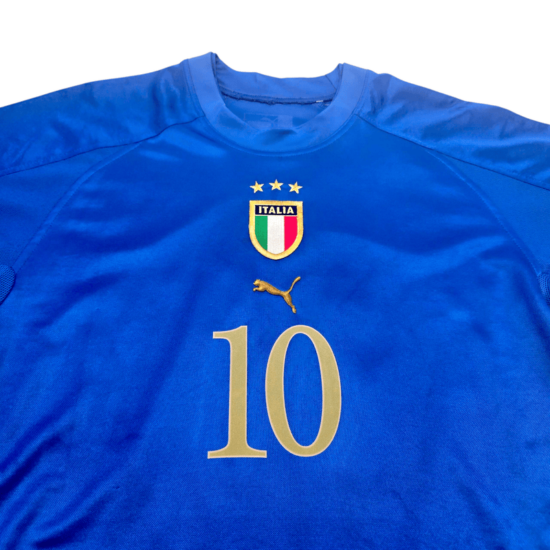 2004/06 Italy Home Football Shirt (M) Puma 10 R.Baggio - Football Finery - FF302878