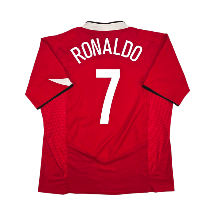 2004/06 Manchester United Home Football Shirt (2XL) Nike 7 Ronaldo - Football Finery - FF302079