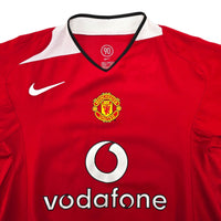 2004/06 Manchester United Home Football Shirt (L) Nike #7 Ronaldo - Football Finery - FF307629